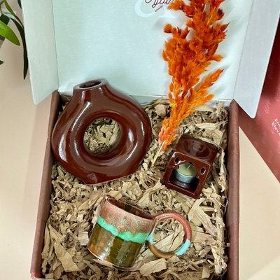 Women's Day brown handmade gift box