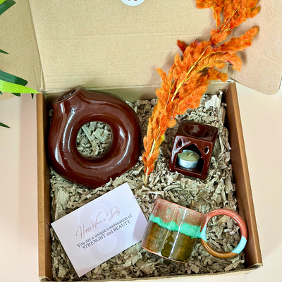 Women's Day brown handmade gift box