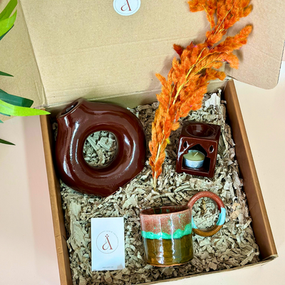 Women's Day brown handmade gift box
