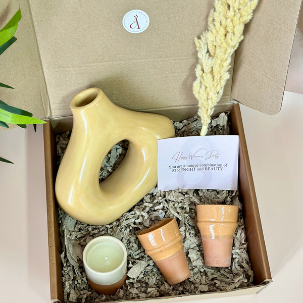 Women's Day beige handmade gift box