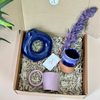 Blue handcrafted gift box