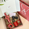 Women's Day Red Candle Holder Handcrafted Gift Set