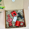 Women's Day Red Candle Holder Handcrafted Gift Set
