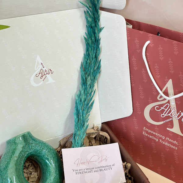 Turquoise handcrafted gift box