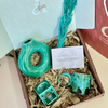 Turquoise handcrafted gift box