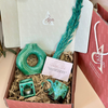 Turquoise handcrafted gift box