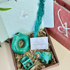 Turquoise handcrafted gift box