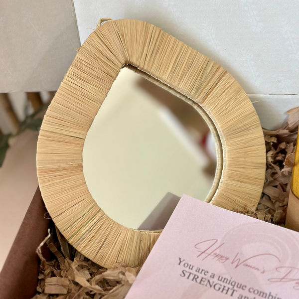 Yellow mirror handcrafted gift box