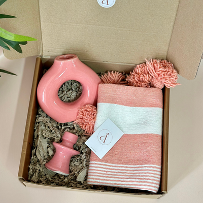 Salmon handcrafted gift box