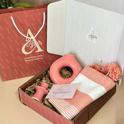 Salmon handcrafted gift box