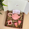 Handmade pink teapot gift box