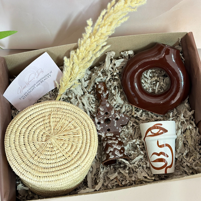 XL brown handcrafted gift box