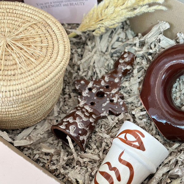 XL brown handcrafted gift box
