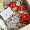 Women's Day Oudm Red Handcrafted Gift Set