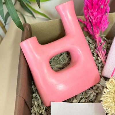 Fuchsia pink handmade gift box