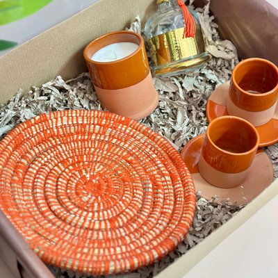 XL Women's Day Orange Handcrafted Gift Box