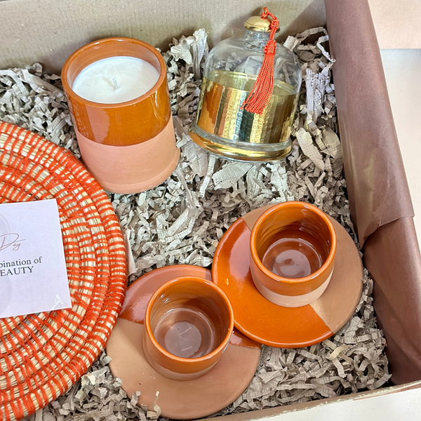 XL Women's Day Orange Handcrafted Gift Box