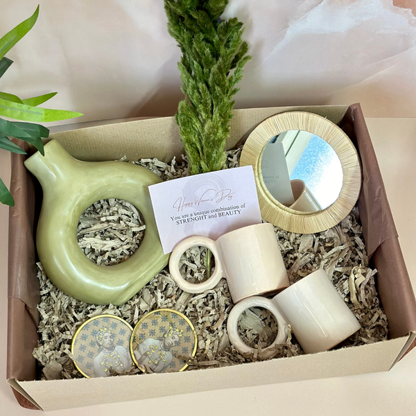 Olive green handcrafted gift box