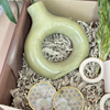 Olive green handcrafted gift box
