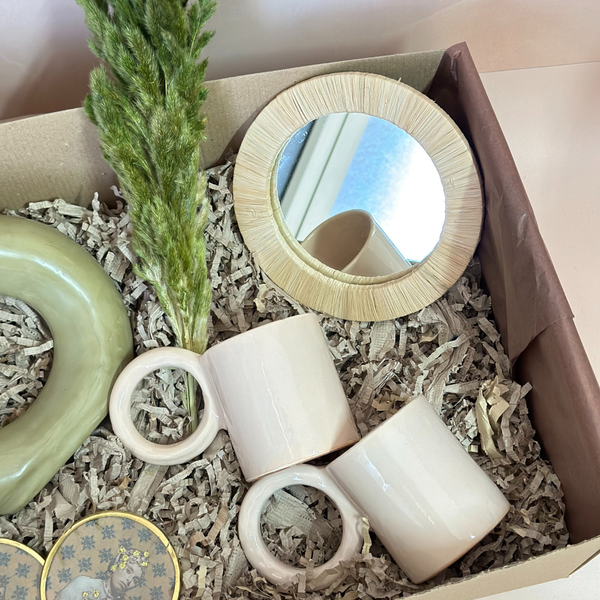 Olive green handcrafted gift box