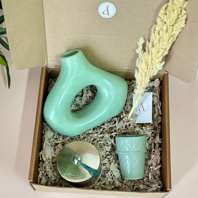 Women's Day Water Green Handcrafted Gift Box