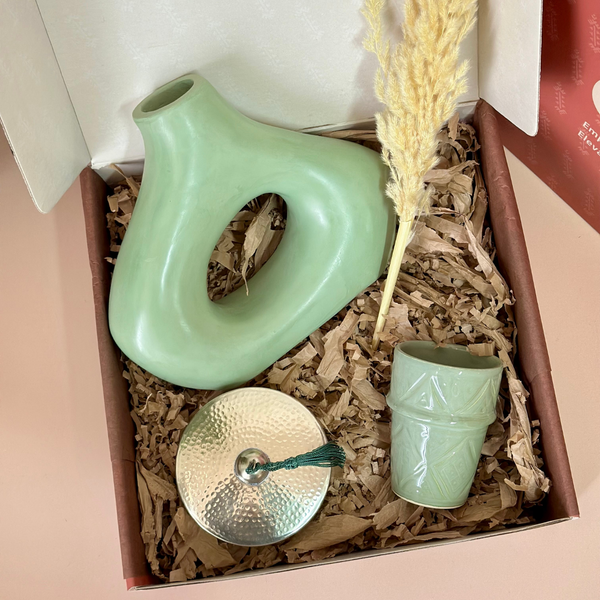 Women's Day Water Green Handcrafted Gift Box
