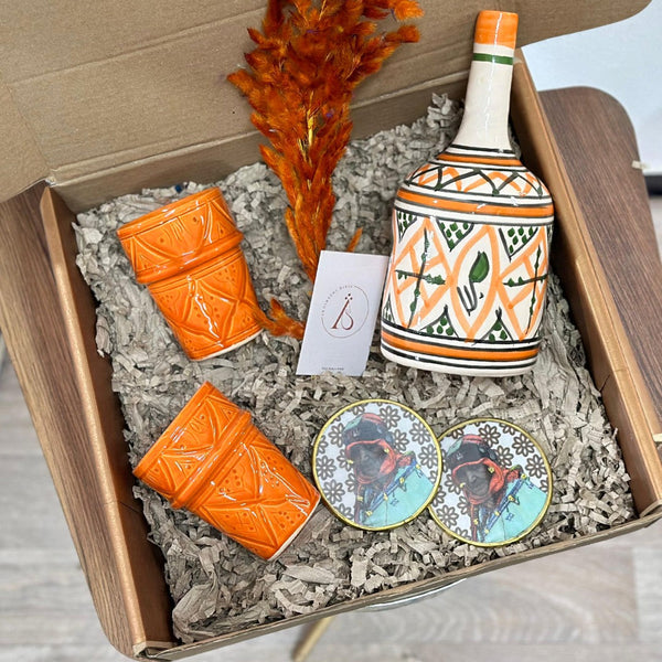 Orange Zellige Handcrafted Gift Box