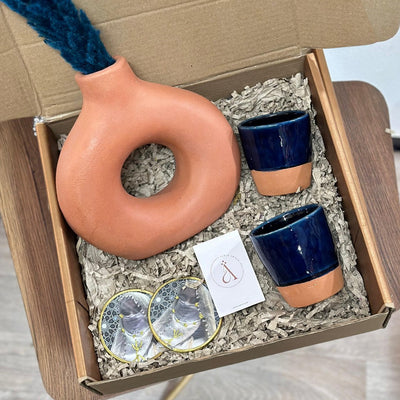 Terracotta Blue Handcrafted Gift Box