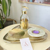 Round gold copper soap dish 1
