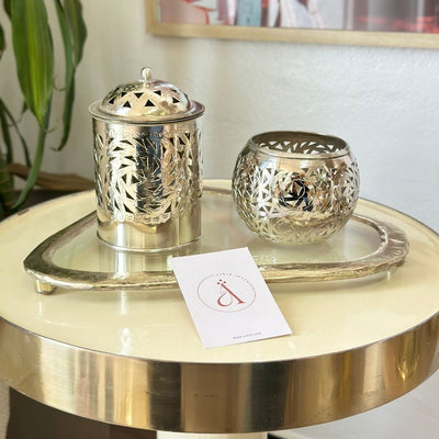 Moroccan Silver-Plated Copper Incense Burner – Mbikhra