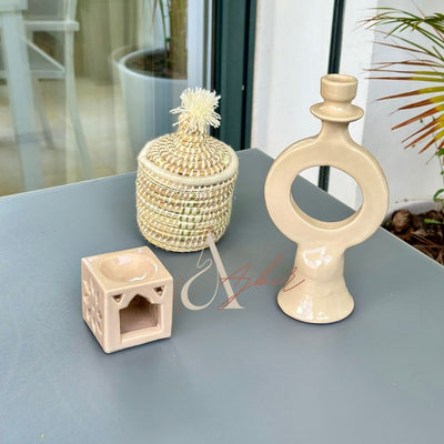 Porte bougie beige - Ajbir