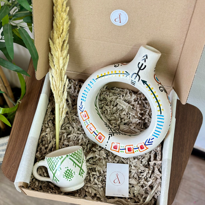 Green Amazigh Tafoukt Artisanal Gift Box