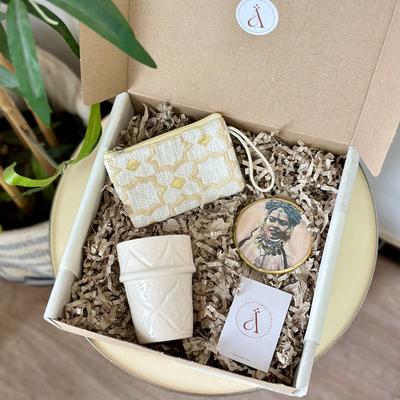 Ilma beige handmade gift box