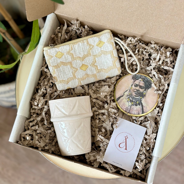 Ilma beige handmade gift box