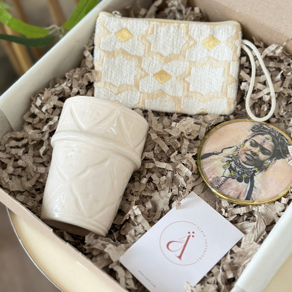 Ilma beige handmade gift box