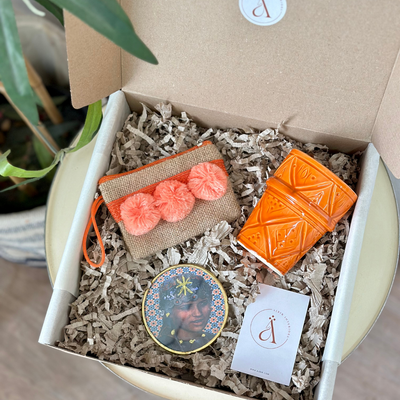 Mini Tizwelt orange handmade gift box