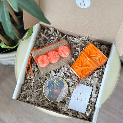 Mini Tizwelt orange handmade gift box