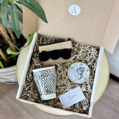 Mini Amghar Black and White Handcrafted Gift Box