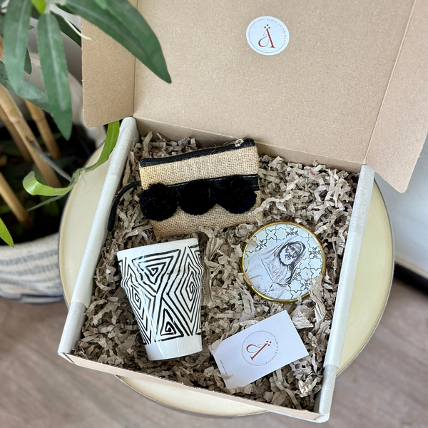 Mini Amghar Black and White Handcrafted Gift Box