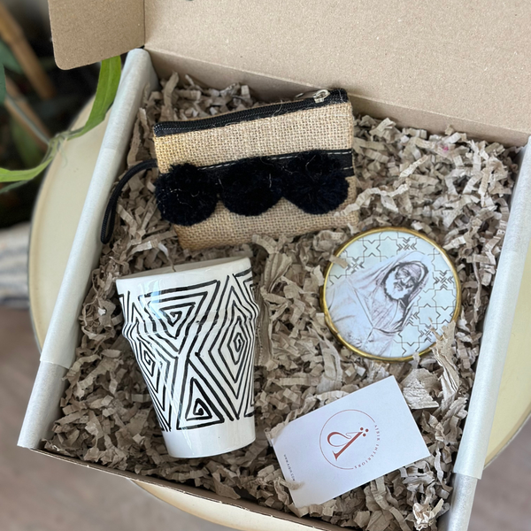 Mini Amghar Black and White Handcrafted Gift Box