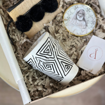 Mini Amghar Black and White Handcrafted Gift Box