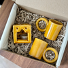 Mini Atlas Yellow Handcrafted Gift Box