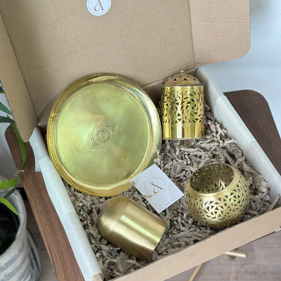 100% gold-plated brass handcrafted gift box
