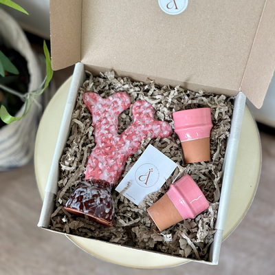 Mini Aknari Pink Handcrafted Gift Box