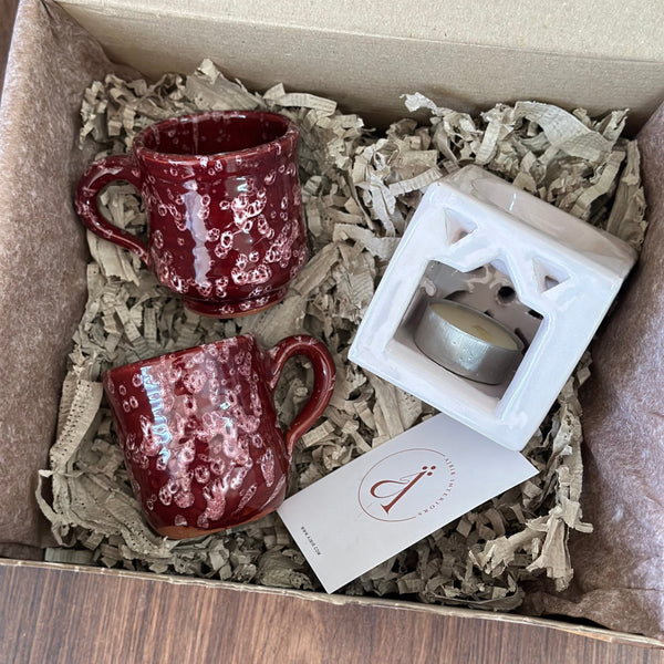 Mini Burgundy Handcrafted Gift Box