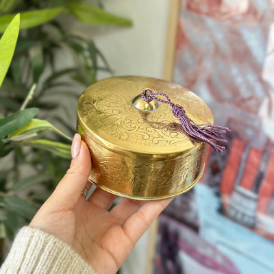 XL Medina Purple Handcrafted Gift Box