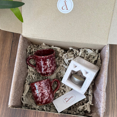 Mini Burgundy Handcrafted Gift Box
