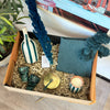 XL petrol blue handcrafted gift box