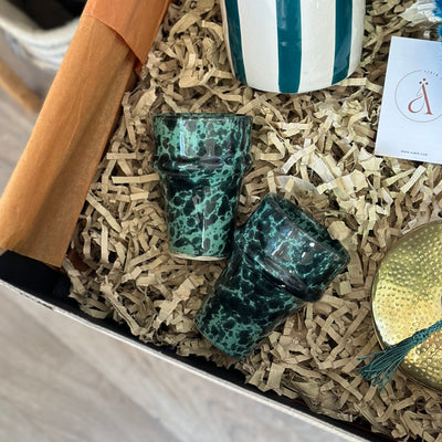 XL petrol blue handcrafted gift box
