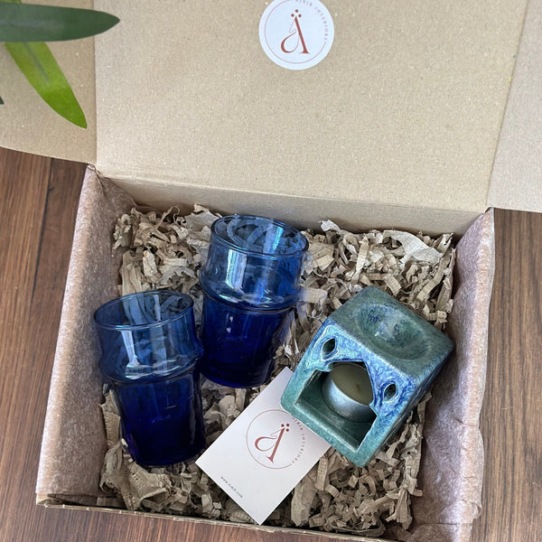 Mini Blue Tea Artisan Gift Box